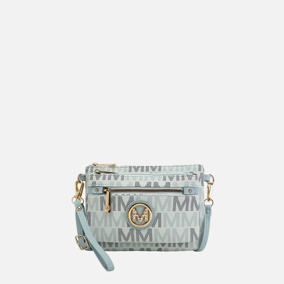 Denim Blue MKF Collection By Mia K Camren Signature Crossbody Bag