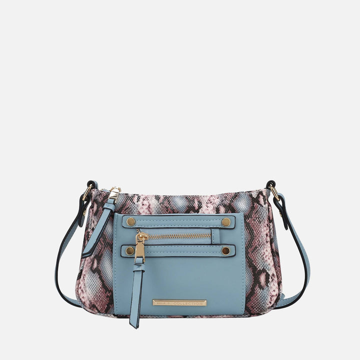 Snake Red MKF Collection By Mia K Essie Embossed Crossbody Bag