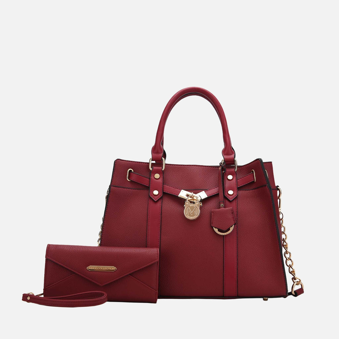 Pewter MKF Collection By Mia K Christine L Shoulder And Wallet Set