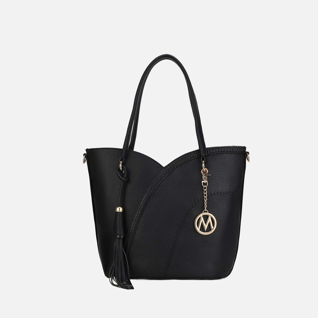 Denim MKF Collection By Mia K Imogene Shoulder Bag And Matching Wallet