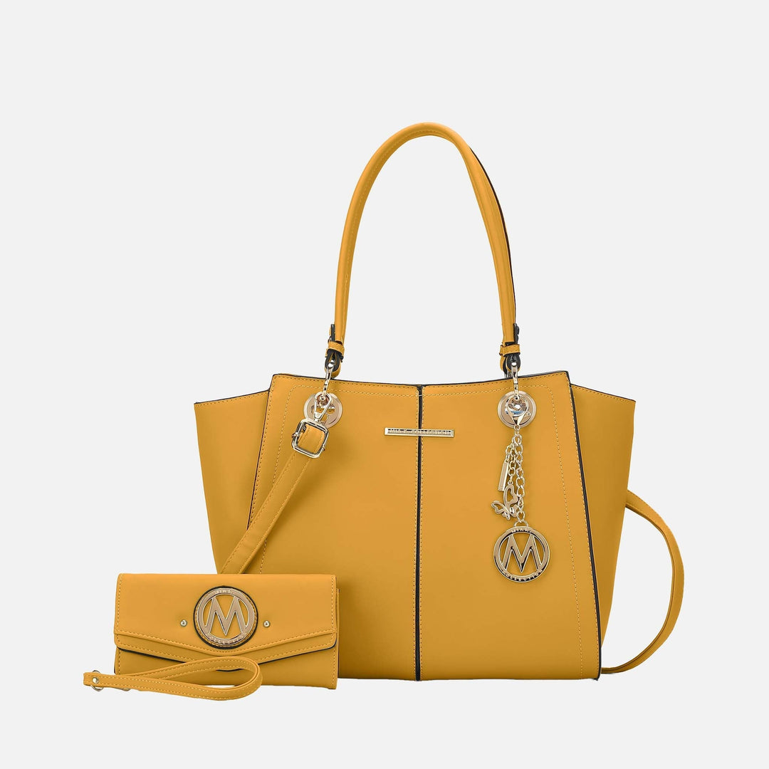 Denim Blue MKF Collection By Mia K Ivy Tote Bag And Set