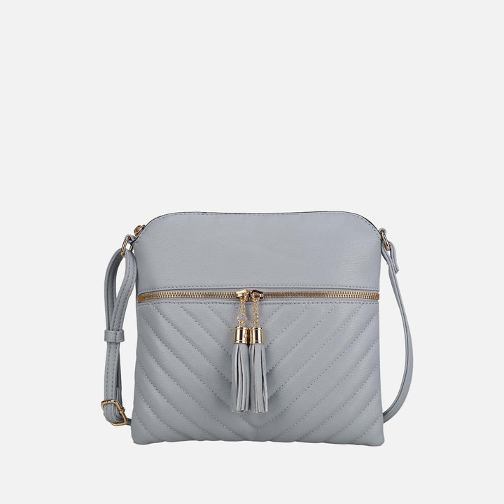 Red MKF Collection By Mia K Winnie Quilted Crossbody