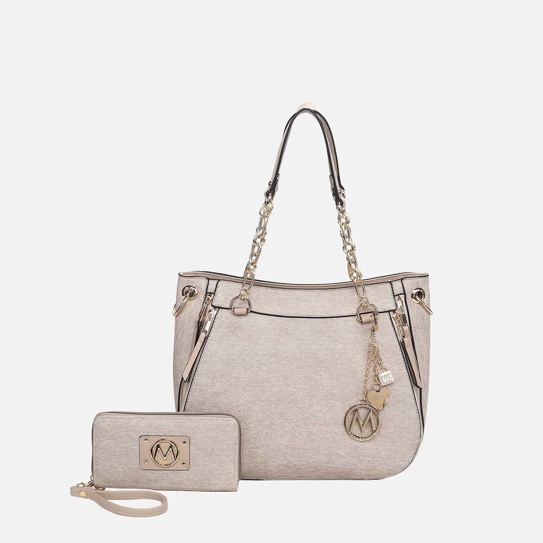 MKF Collection By Mia K Lina Ll Tote Bag And Wallet Set