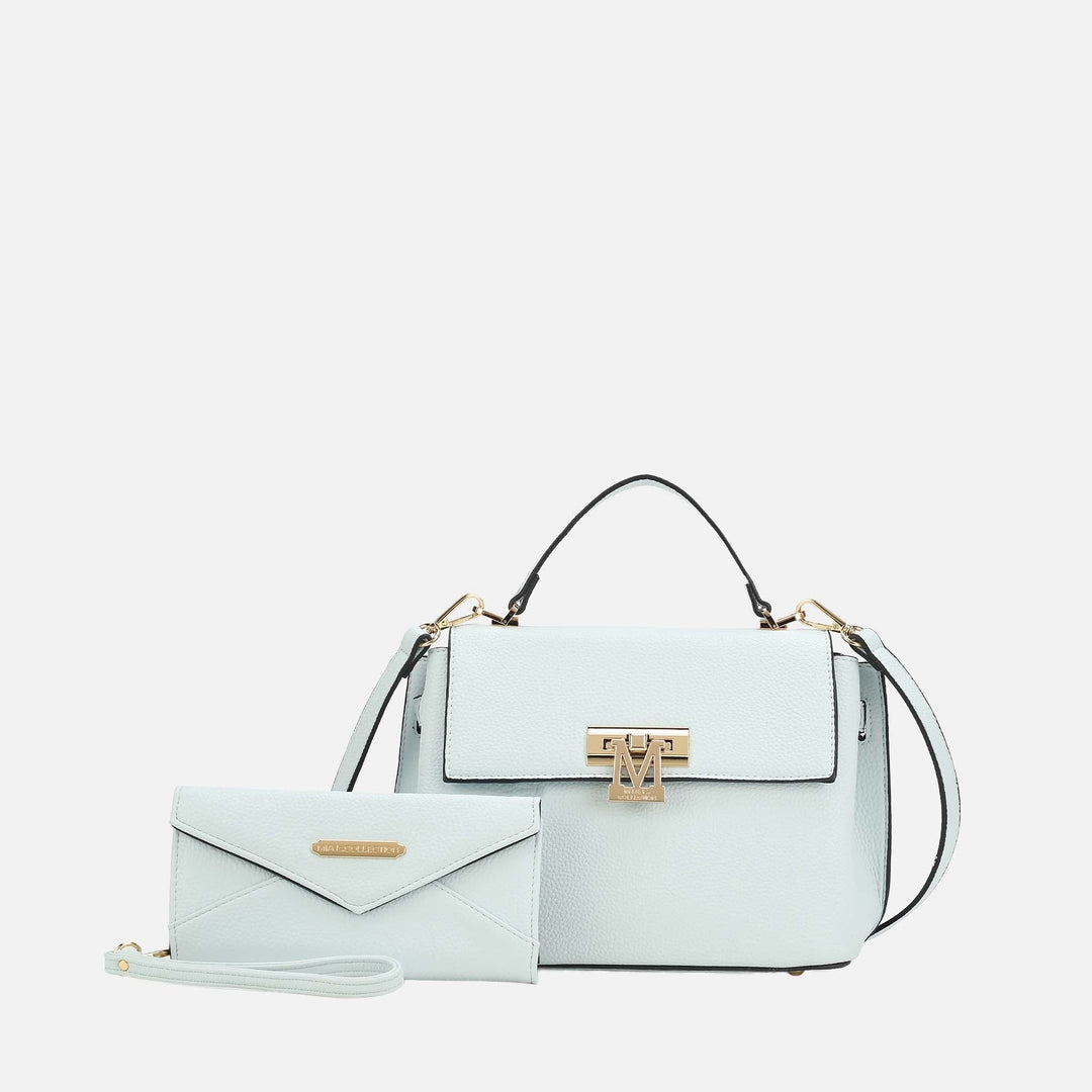 Taupe MKF Collection By Mia K Hadley Shoulder Bag And Set