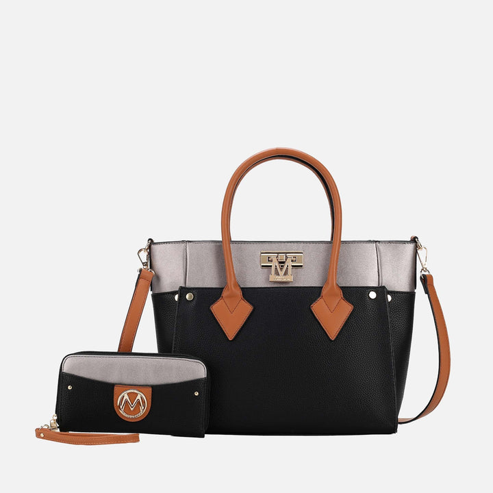 Mustard MKF Collection By Mia K Brynlee Tote Bag And Set