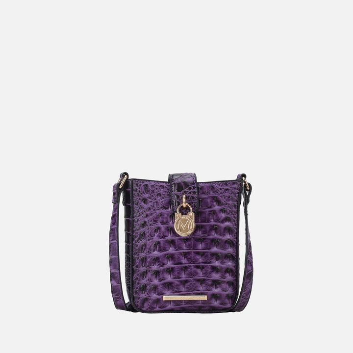 Croco Red MKF Collection By Mia K Avery Crossbody Bag