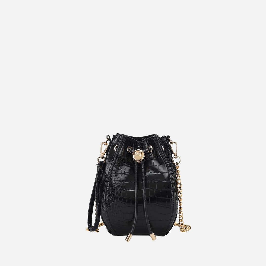 Coffee MKF Collection By Mia K Cassidy Embossed Bucket Bag