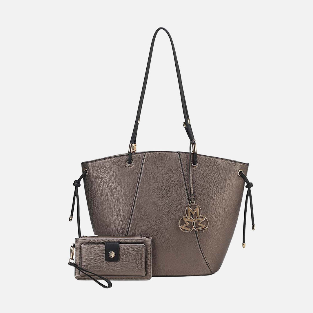 Blush MKF Collection By Mia K Liv Tote Bag And Set