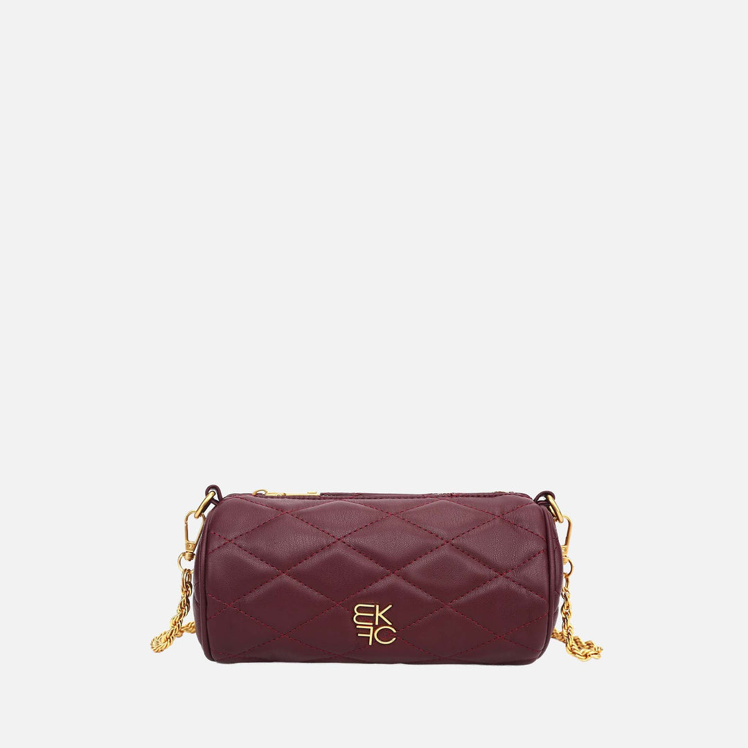 Wine MKF Collection By Mia K Lexa Crossbody Bag