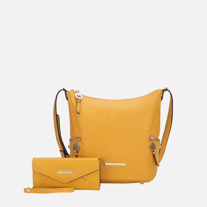 Denim Blue MKF Collection By Mia K Lux Shoulder Bag And Set