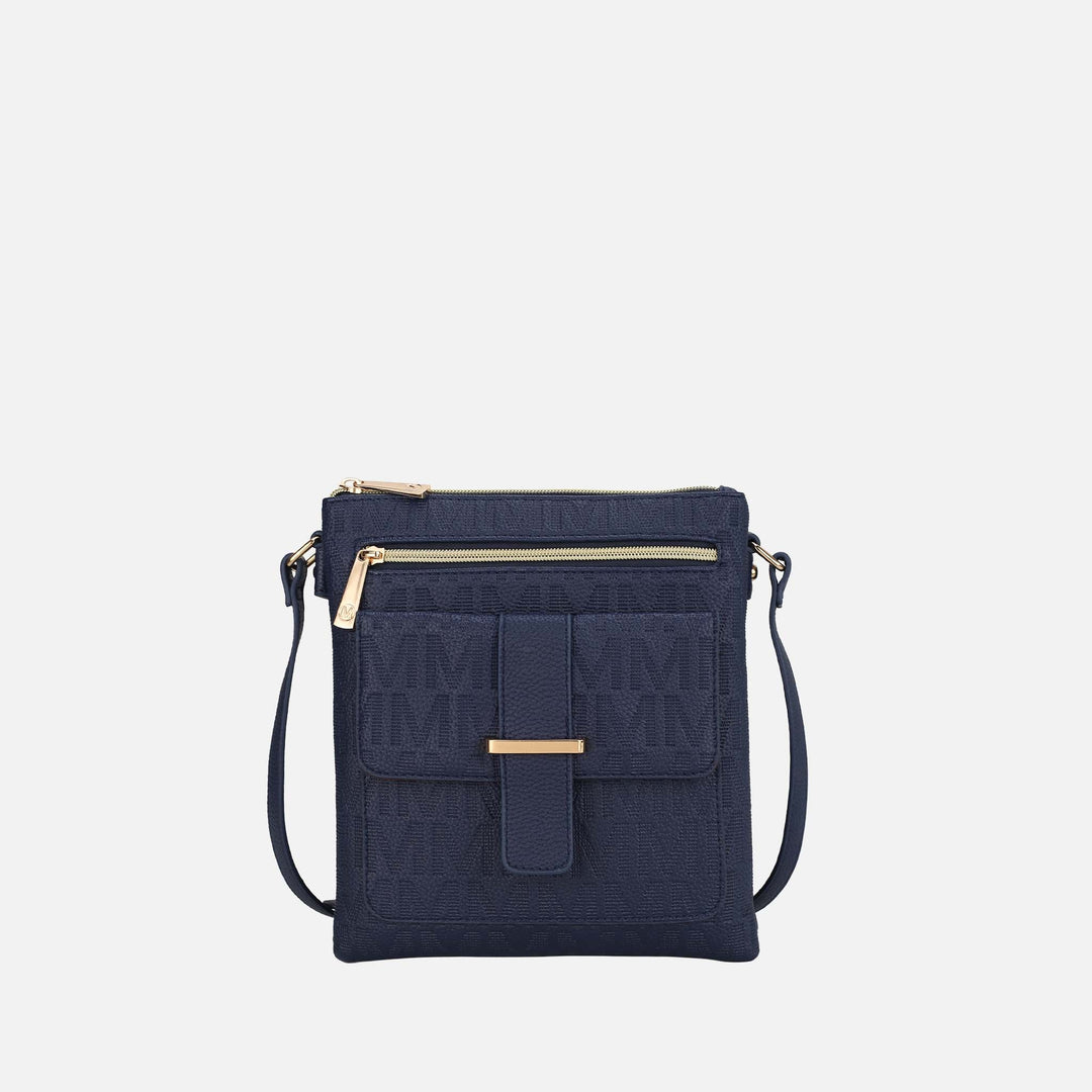Pewter MKF Collection By Mia K Janni Signature Crossbody Bag