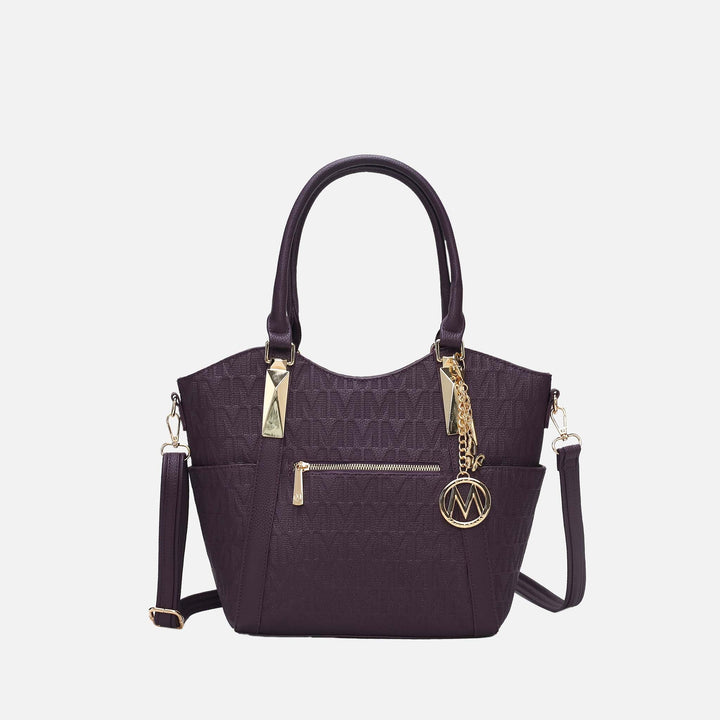 Denim Blue MKF Collection By Mia K Hazel Signature Tote Bag