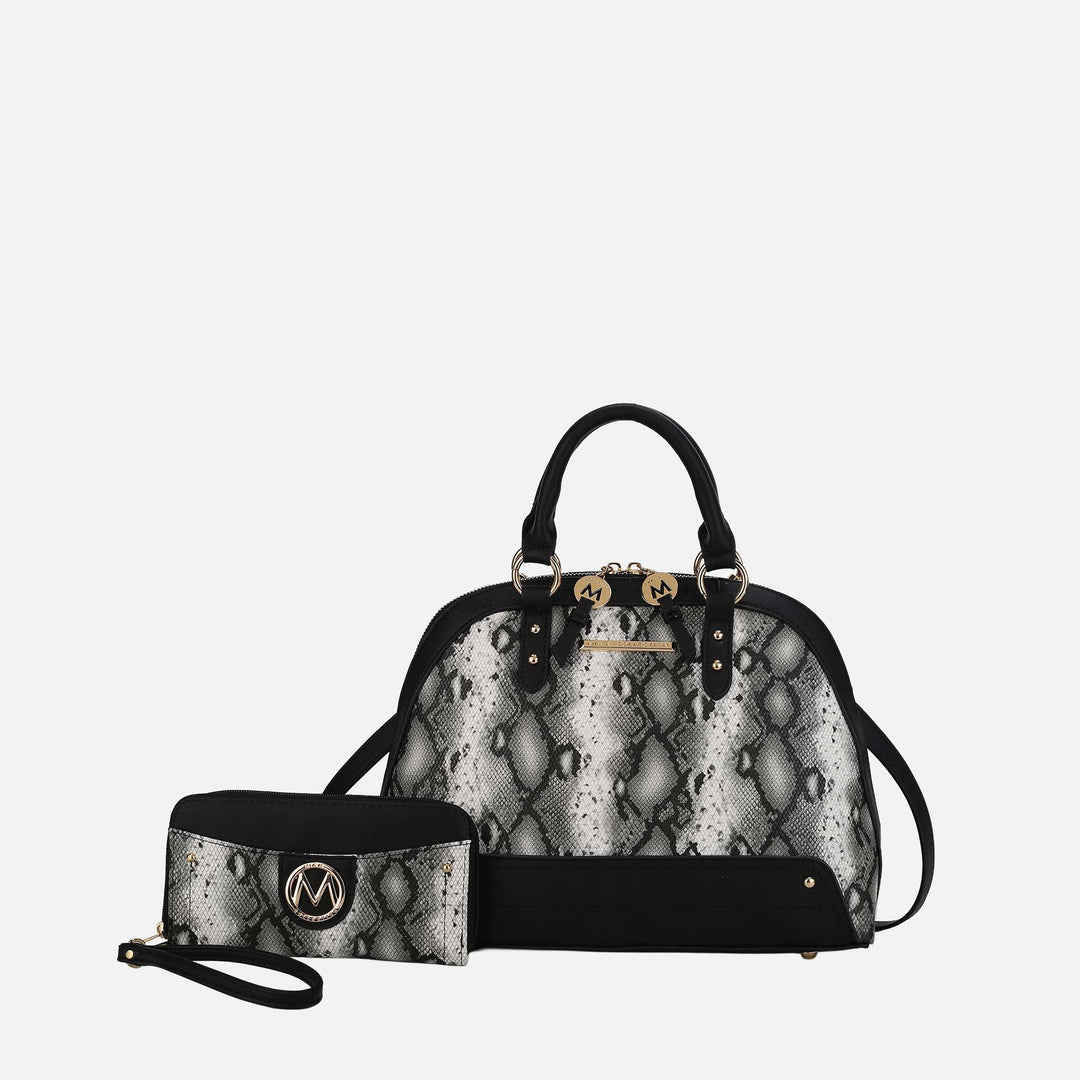 Snake Fuschia MKF Collection By Mia K Frida Ii Shoulder Bag And Set