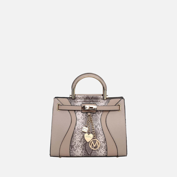 MKF Collection By Mia K Cassia Snake Embossed Satchel Bag