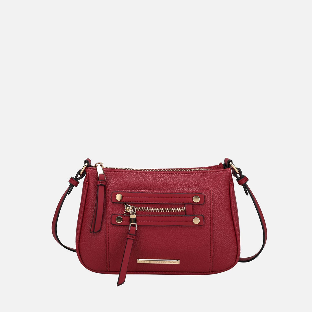 Pewter MKF Collection By Mia K Essie Crossbody Bag 1