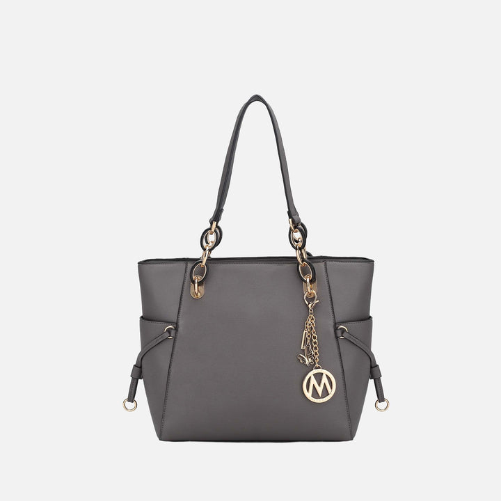 Khaki MKF Collection By Mia K Yale Tote Bag With Matching Wallet