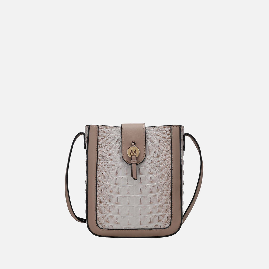 Croco Navy MKF Collection By Mia K Molly Crossbody Bag