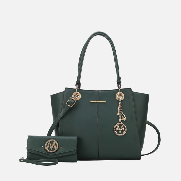 Navy MKF Collection By Mia K Ivy Tote Bag And Set