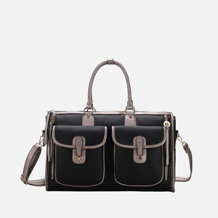 Mustard MKF Collection By Mia K Genevieve Weekender Bag