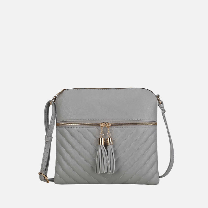 Stone MKF Collection By Mia K Winnie Quilted Crossbody