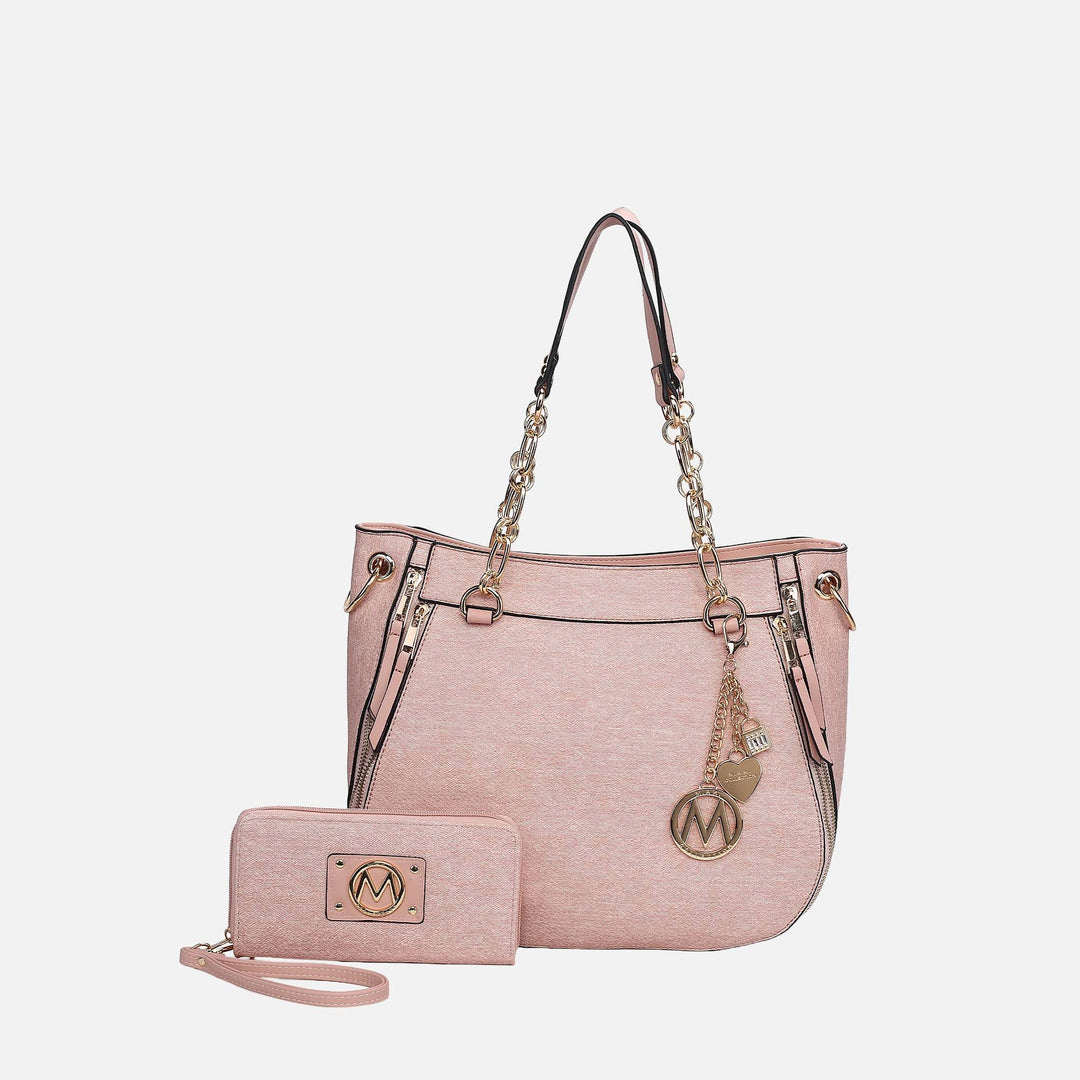MKF Collection By Mia K Lina Ll Tote Bag And Wallet Set