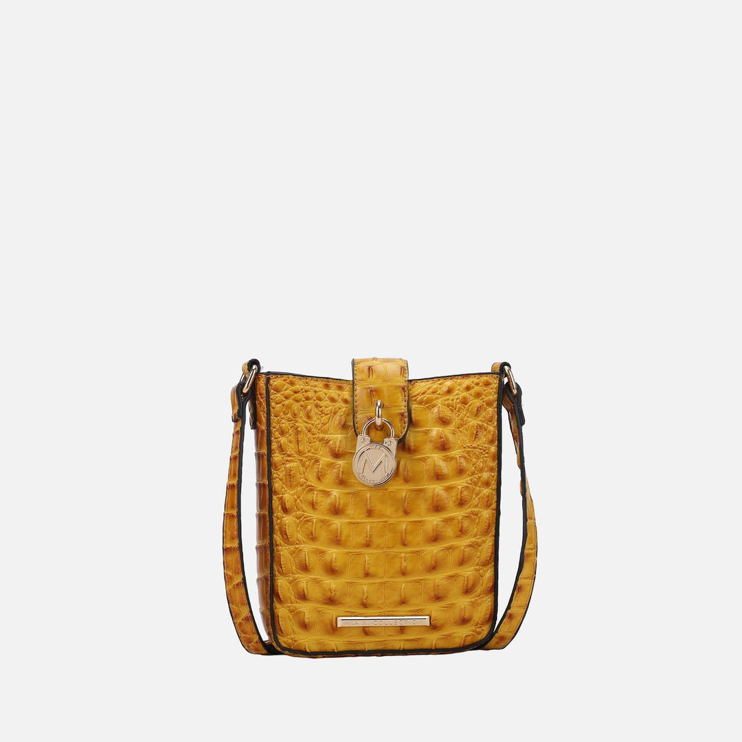 Croco Navy MKF Collection By Mia K Avery Crossbody Bag