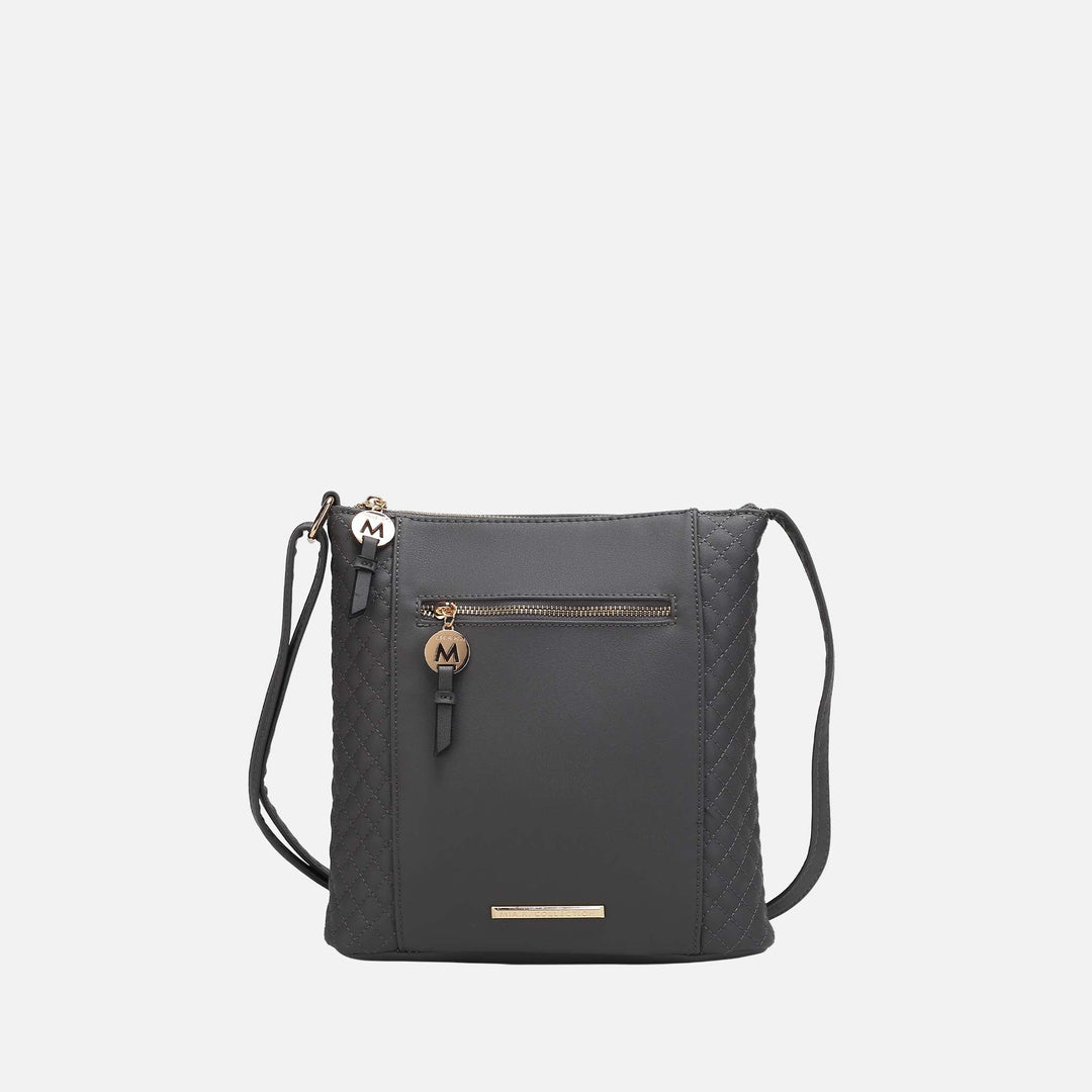 Pewter MKF Collection By Mia K Miranda Crossbody Bag