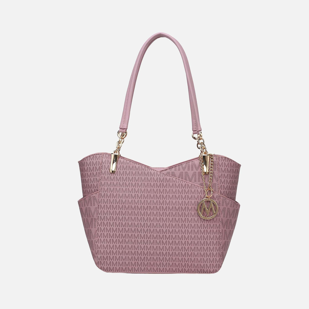 Beige MKF Collection By Mia K Jules Signature Tote Bag