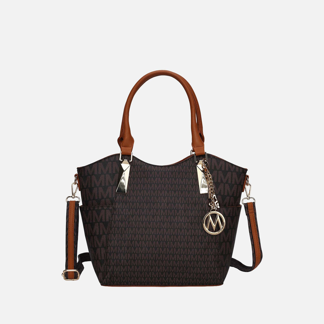 Tan MKF Collection By Mia K Devorah Signature Shoulder Bag