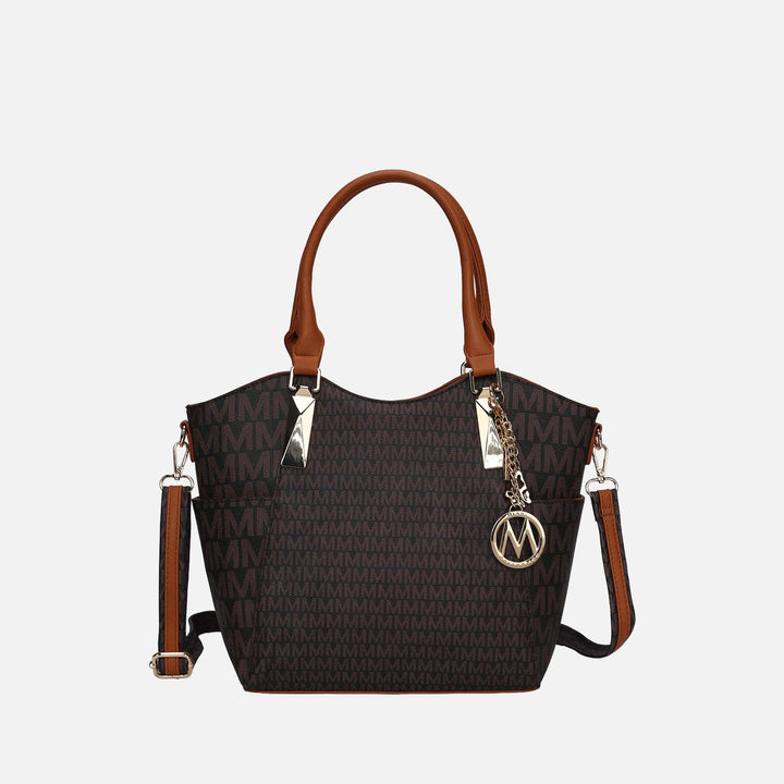 Tan MKF Collection By Mia K Devorah Signature Shoulder Bag