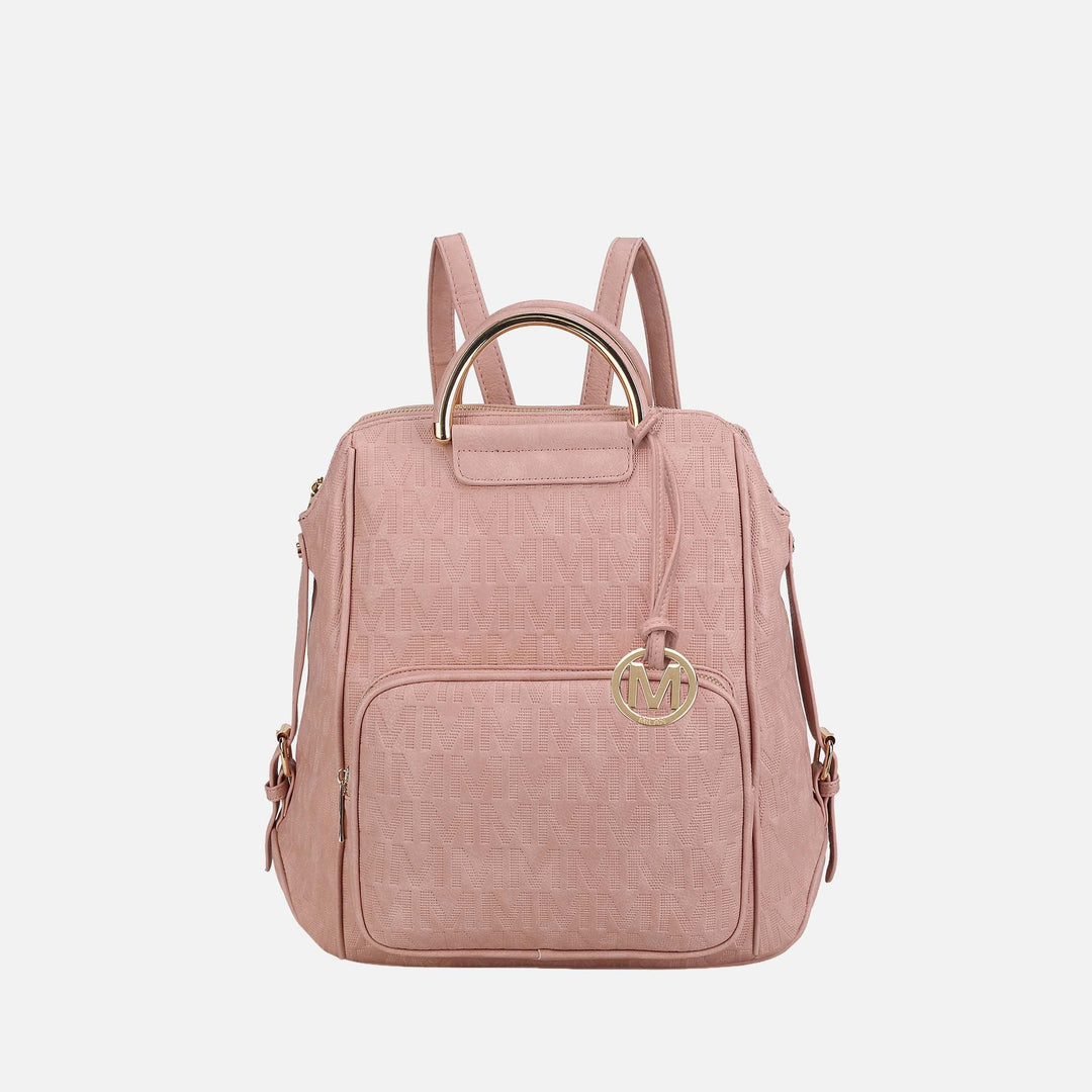 Rose Pink MKF Collection By Mia K Torra Signature Backpack