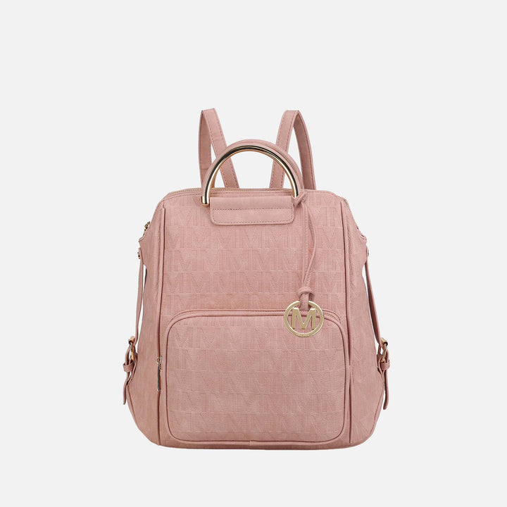 Rose Pink MKF Collection By Mia K Torra Signature Backpack