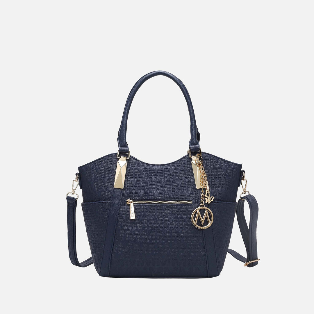 Fuchsia MKF Collection By Mia K Hazel Signature Tote Bag