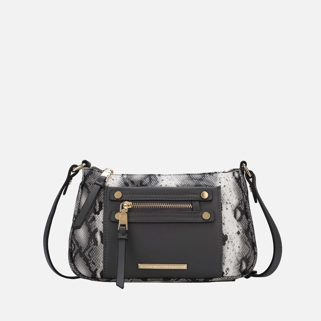 Snake Mustard MKF Collection By Mia K Essie Embossed Crossbody Bag