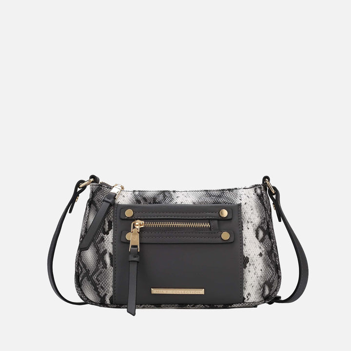 Snake Mustard MKF Collection By Mia K Essie Embossed Crossbody Bag