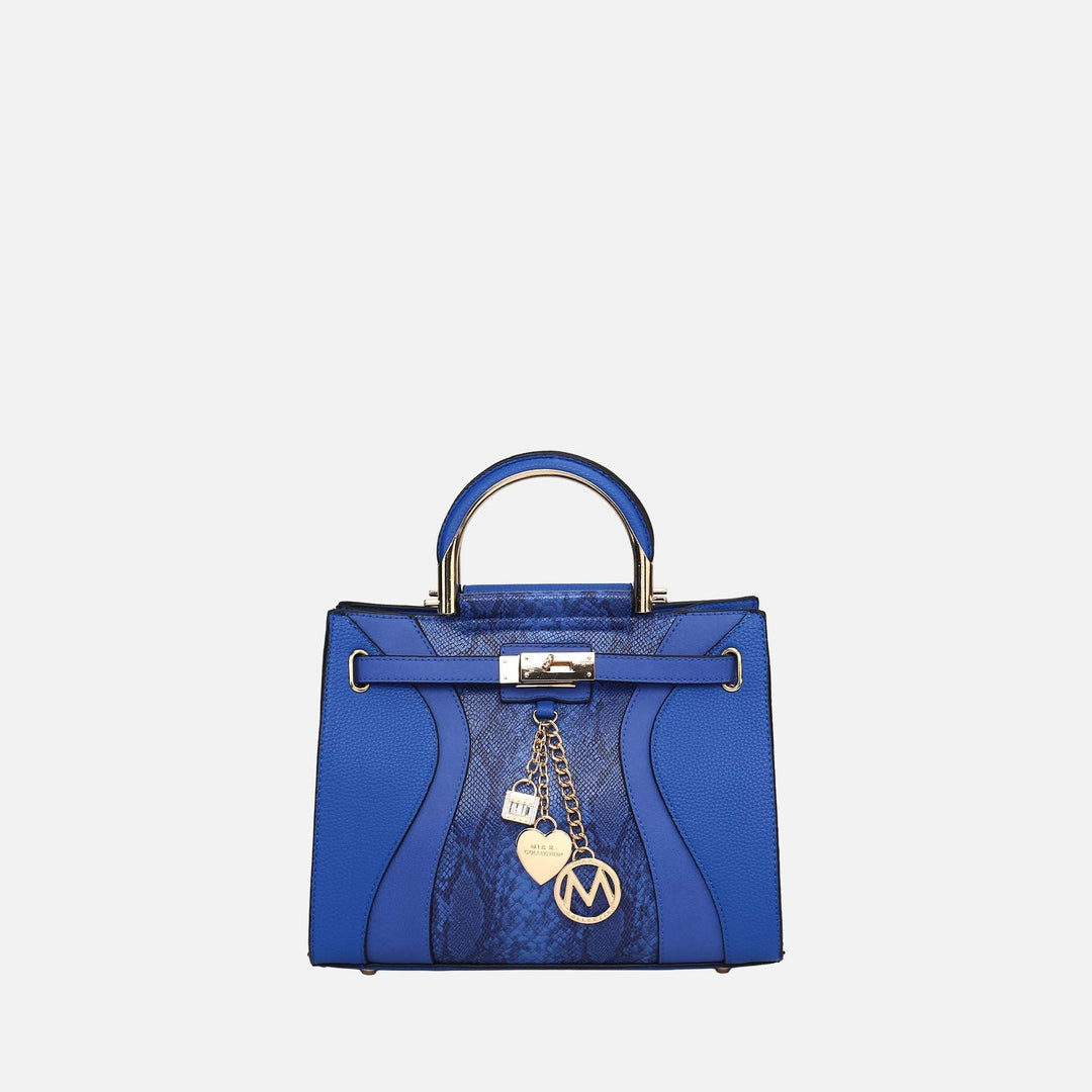 MKF Collection By Mia K Cassia Snake Embossed Satchel Bag