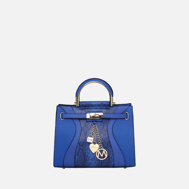 MKF Collection By Mia K Cassia Snake Embossed Satchel Bag