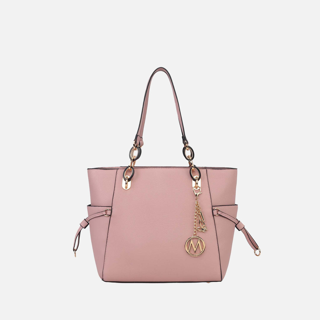Fuchsia MKF Collection By Mia K Yale Tote Bag With Matching Wallet
