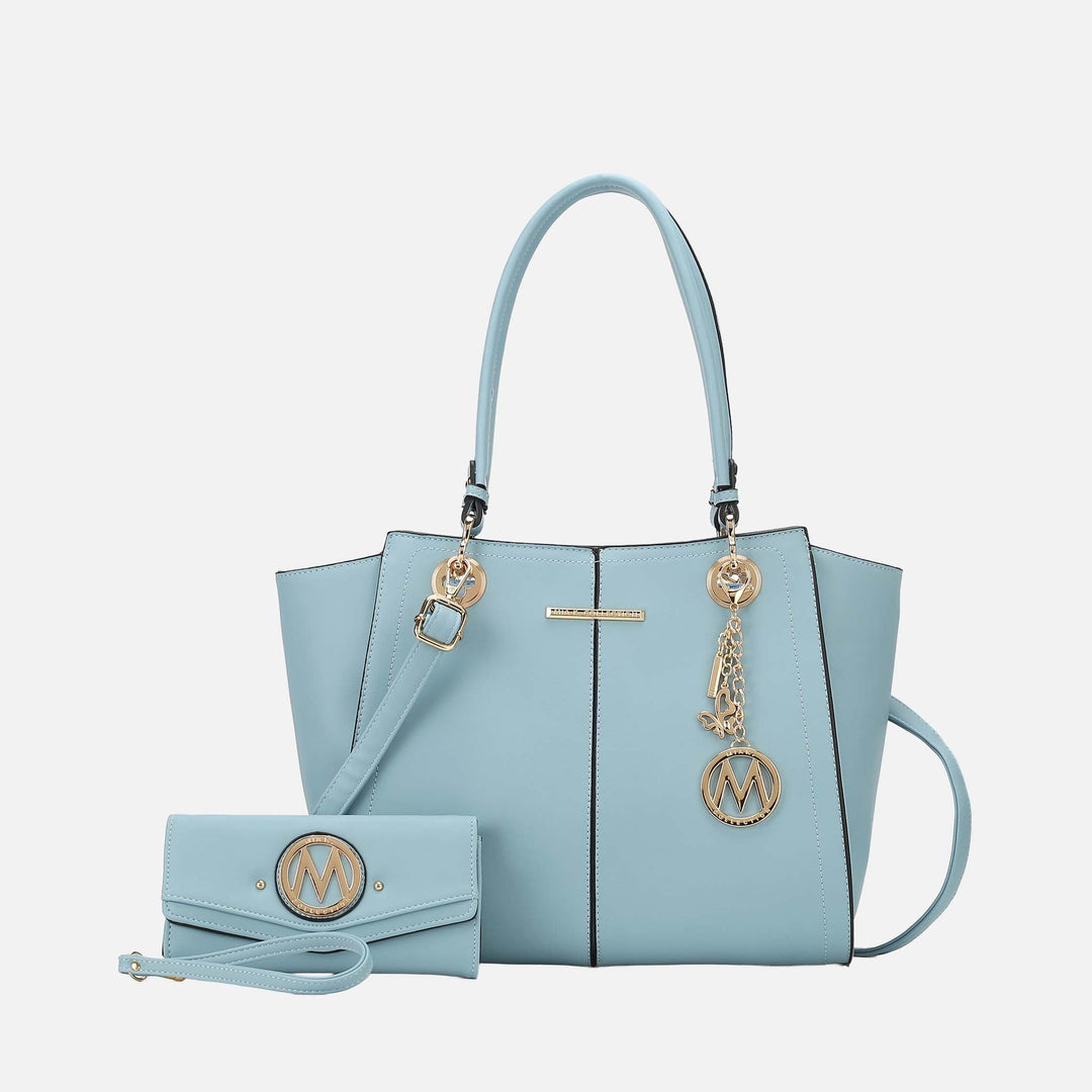 Pink MKF Collection By Mia K Ivy Tote Bag And Set
