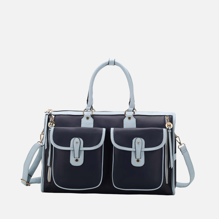 Navy MKF Collection By Mia K Genevieve Weekender Bag