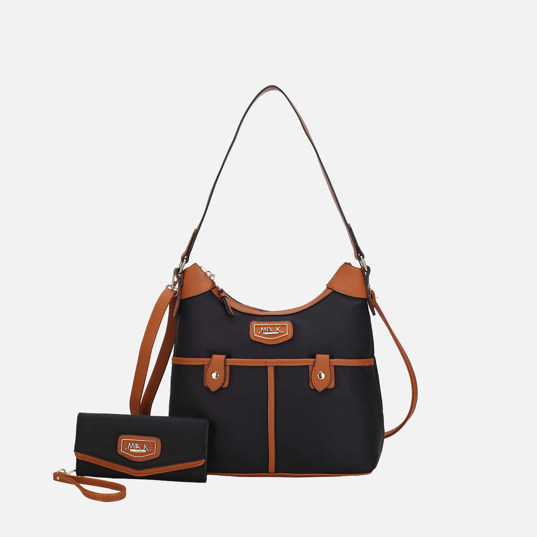 MKF Collection By Mia K Harper Nylon Shoulder Bag And Set