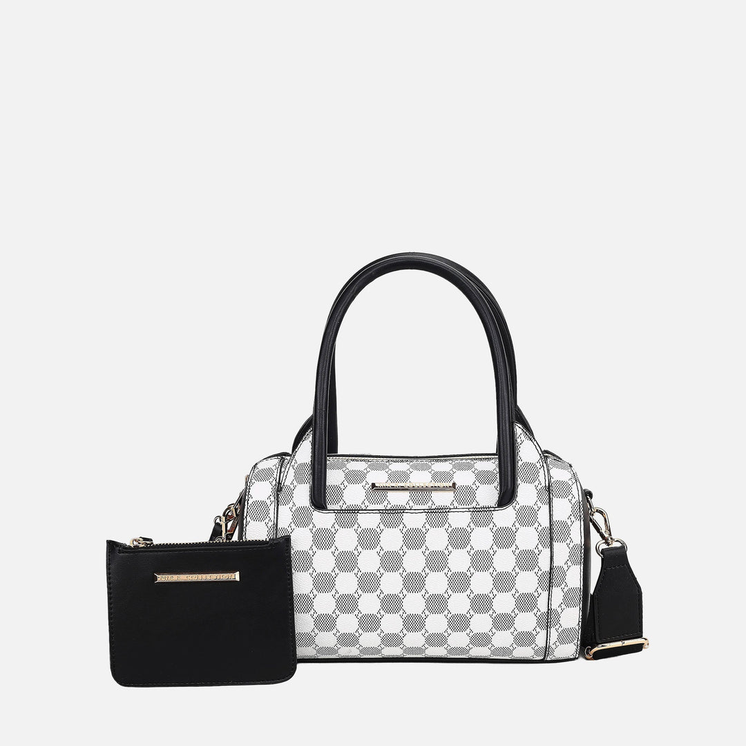 Black MKF Collection By Mia K Adhara Shoulder Bag With Pouch