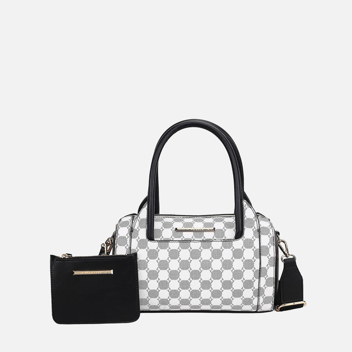 Black MKF Collection By Mia K Adhara Shoulder Bag With Pouch