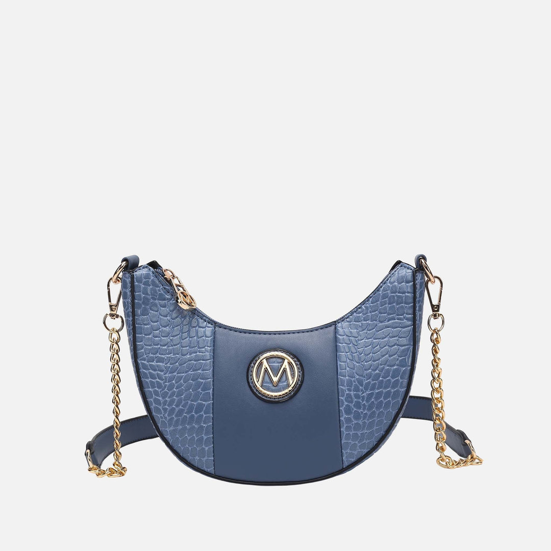 Black MKF Collection By Mia K Amira Embossed Crossbody Bag