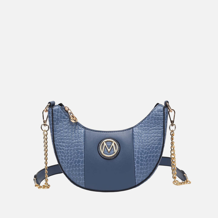 Black MKF Collection By Mia K Amira Embossed Crossbody Bag