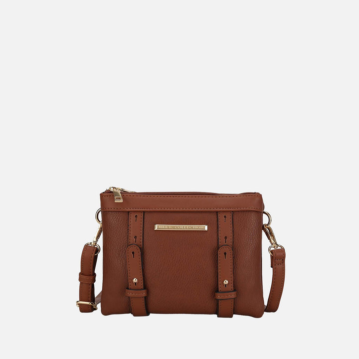 Wine MKF Collection By Mia K Elsie Crossbody Bag