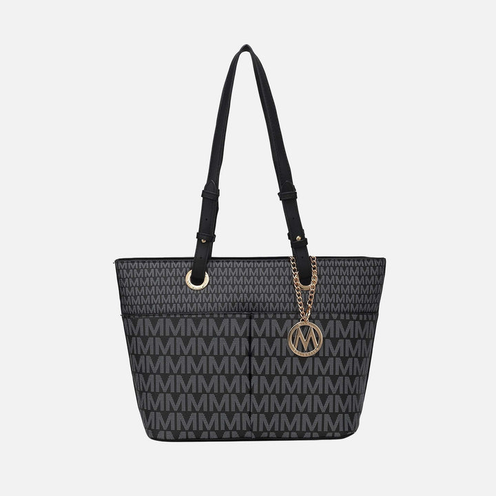 Tan MKF Collection By Mia K Lori Signature Tote Bag