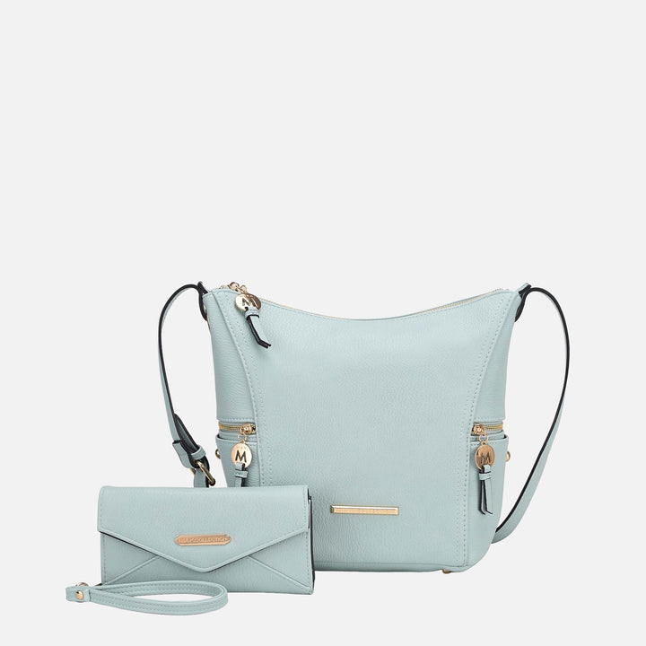 Midnight Blue MKF Collection By Mia K Lux Shoulder Bag And Set
