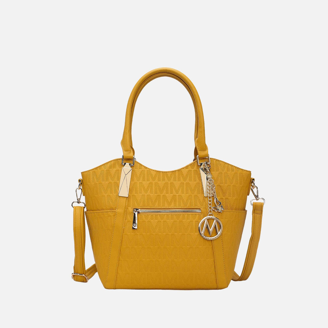 Taupe MKF Collection By Mia K Hazel Signature Tote Bag