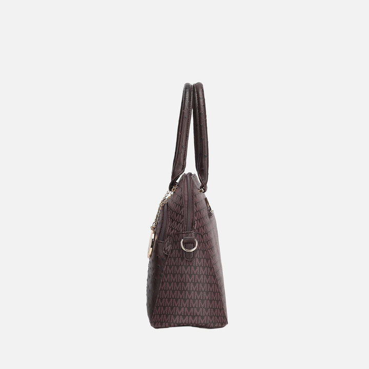 Burgundy MKF Collection By Mia K Fiona Signature Tote Bag